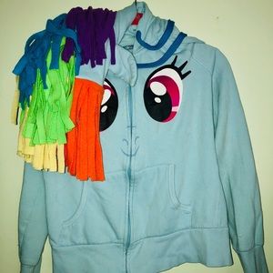 My Little Pony RAINBOW DASH Hoodie Junior Large
